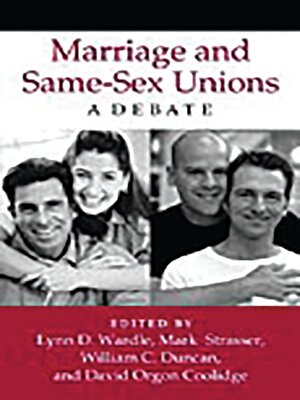 cover image of Marriage and Same-Sex Unions